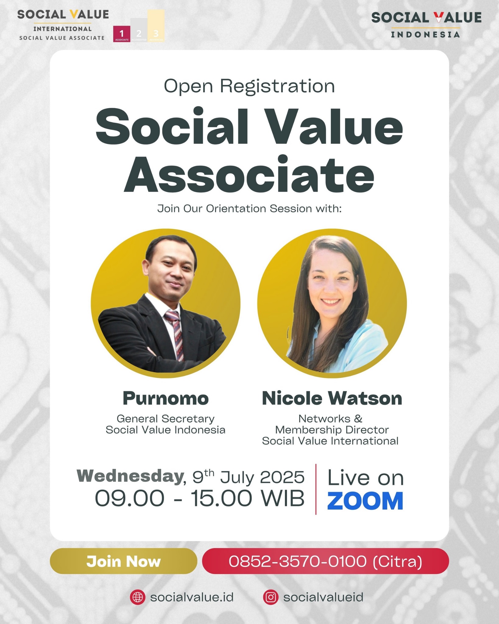 Orientasi Social Value Associate & Professional Pathway